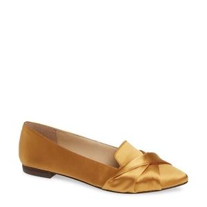 Sole Society $80 Satin Honey Gold Lydian Flat